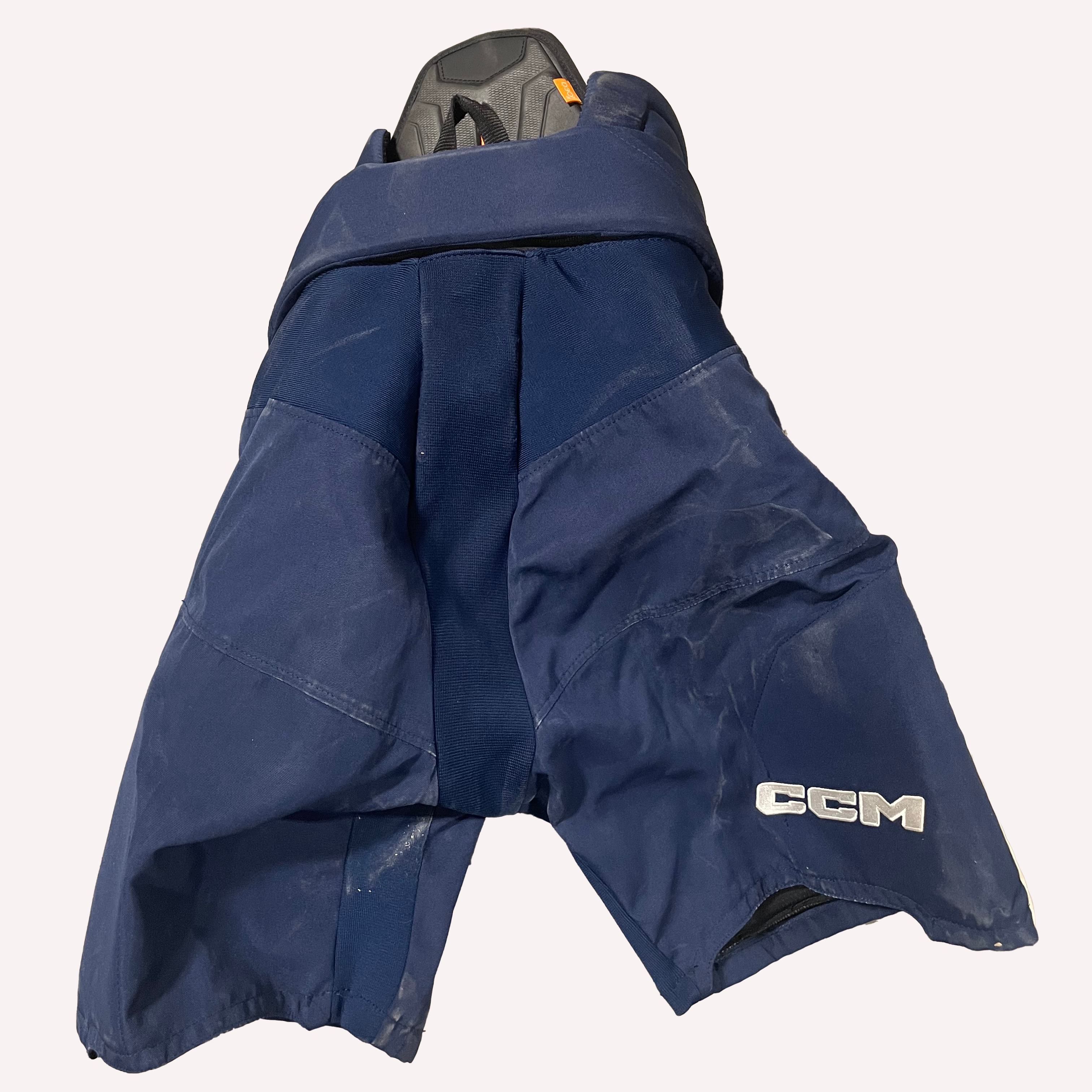CCM HPTK - Pantalon de hockey Pro Stock d'occasion (bleu marine/jaune)